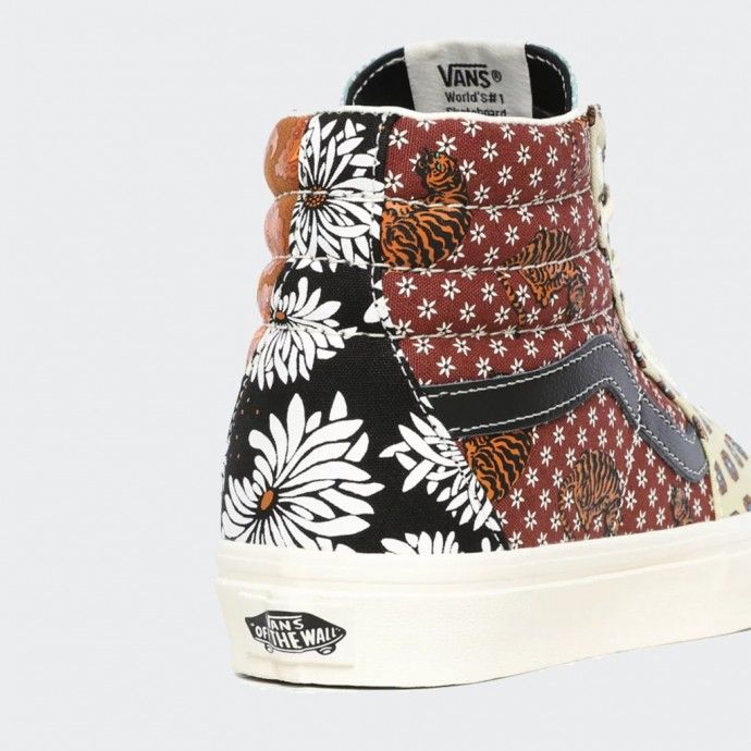 Vans sk8 shops hi tiger patchwork