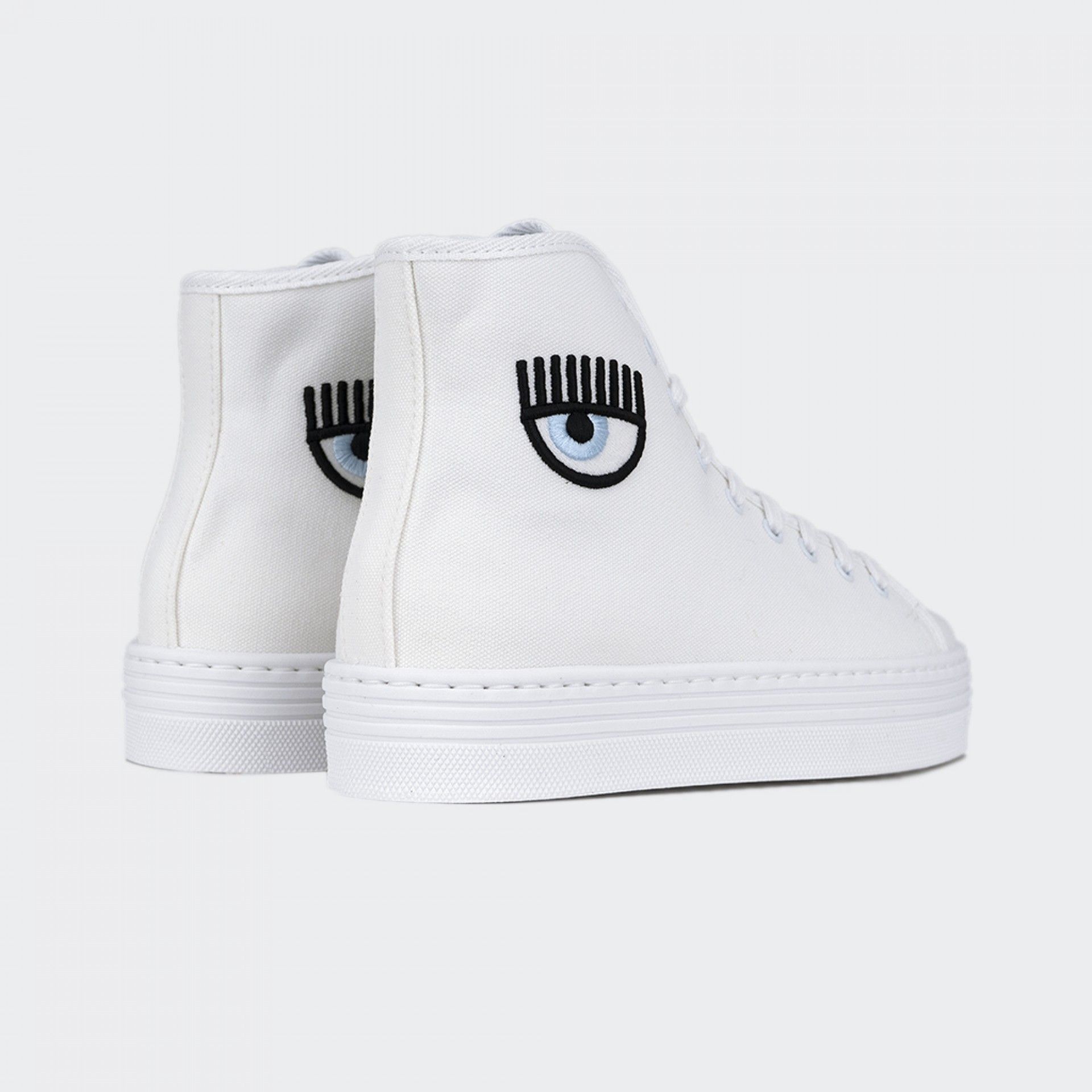 Baskets à logo et patch Chiara Ferragni