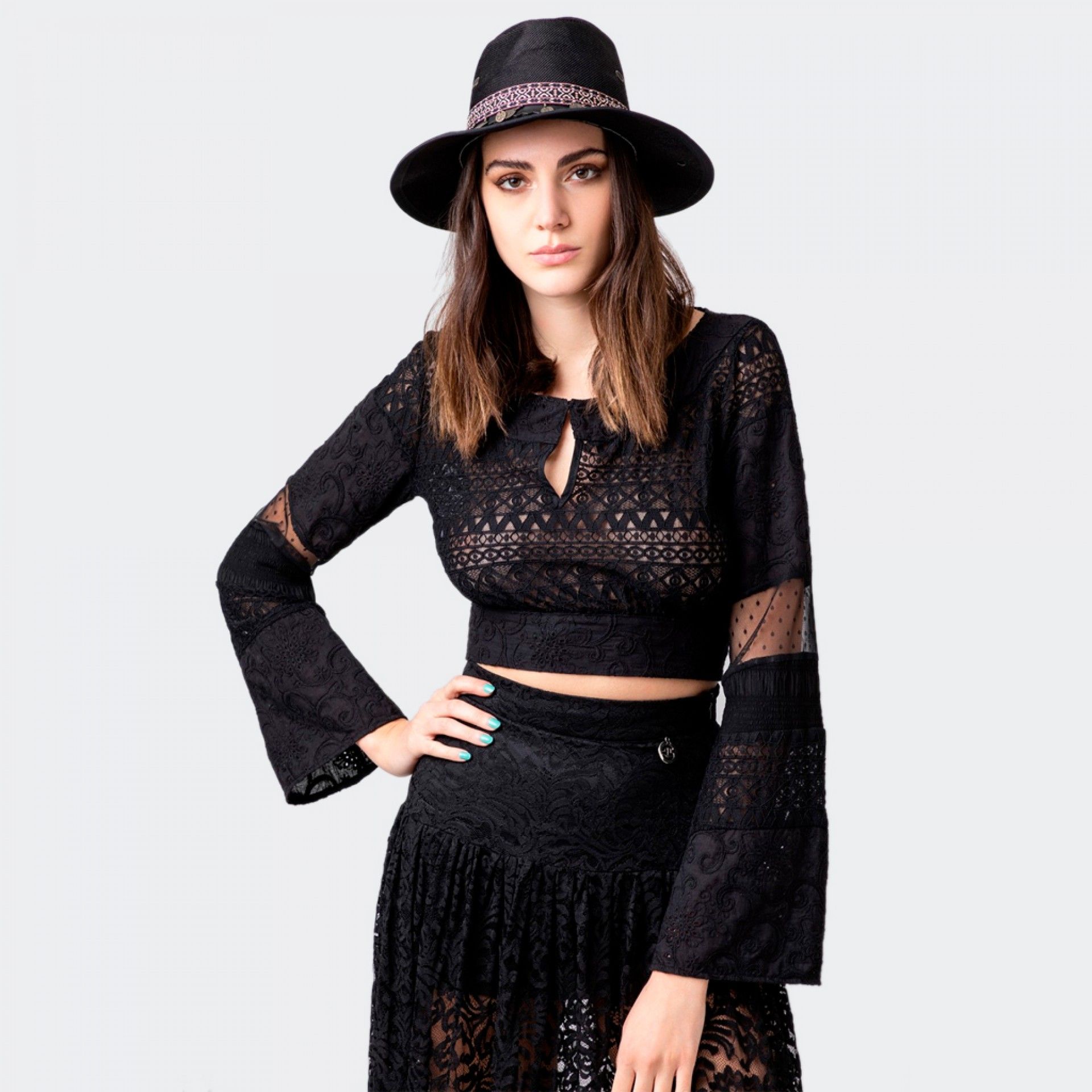 Top de tela de encaje Gaëlle Paris