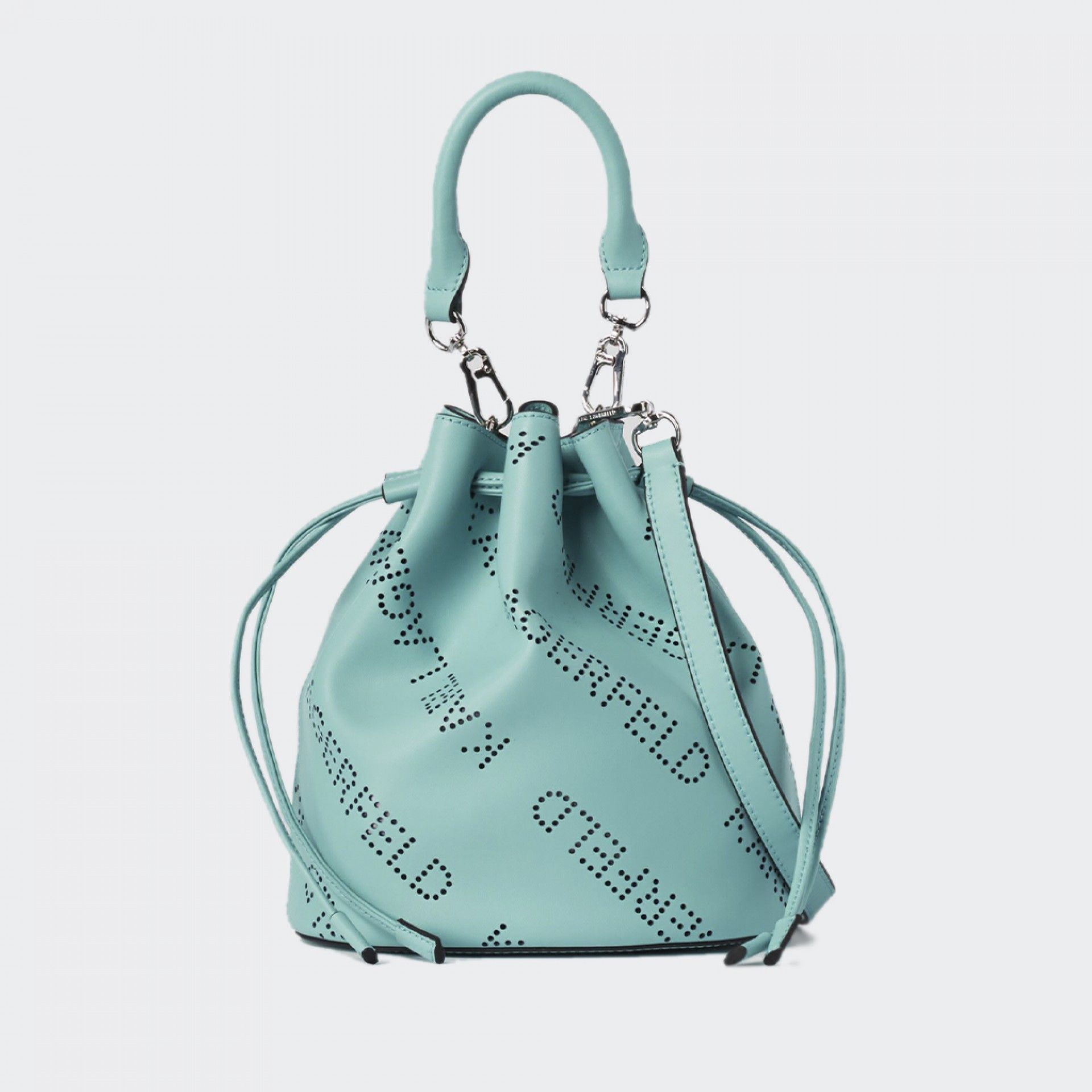 Karl Lagerfeld K/Punched Logo Bucket Bag