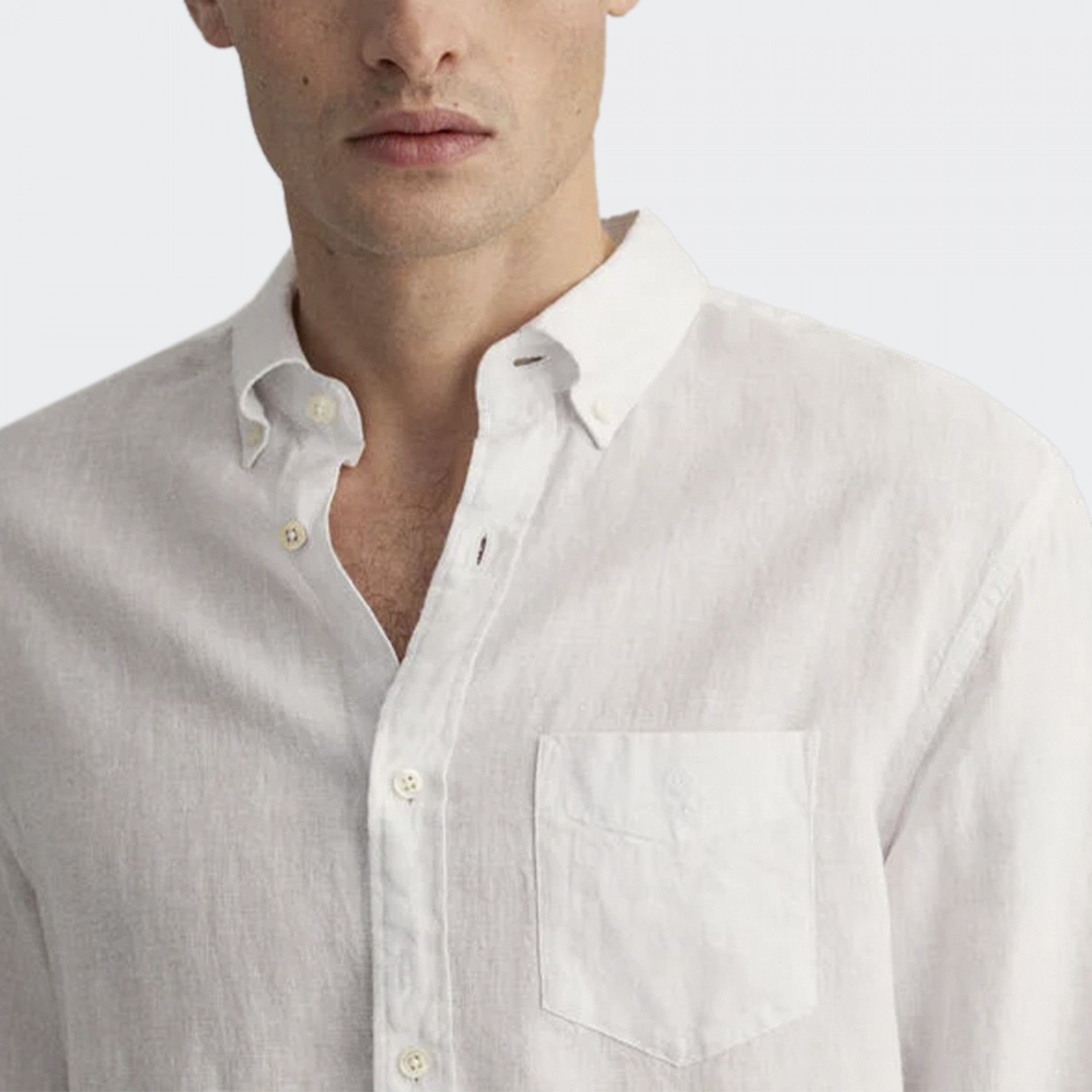 Camisa de lino de corte regular de Gant