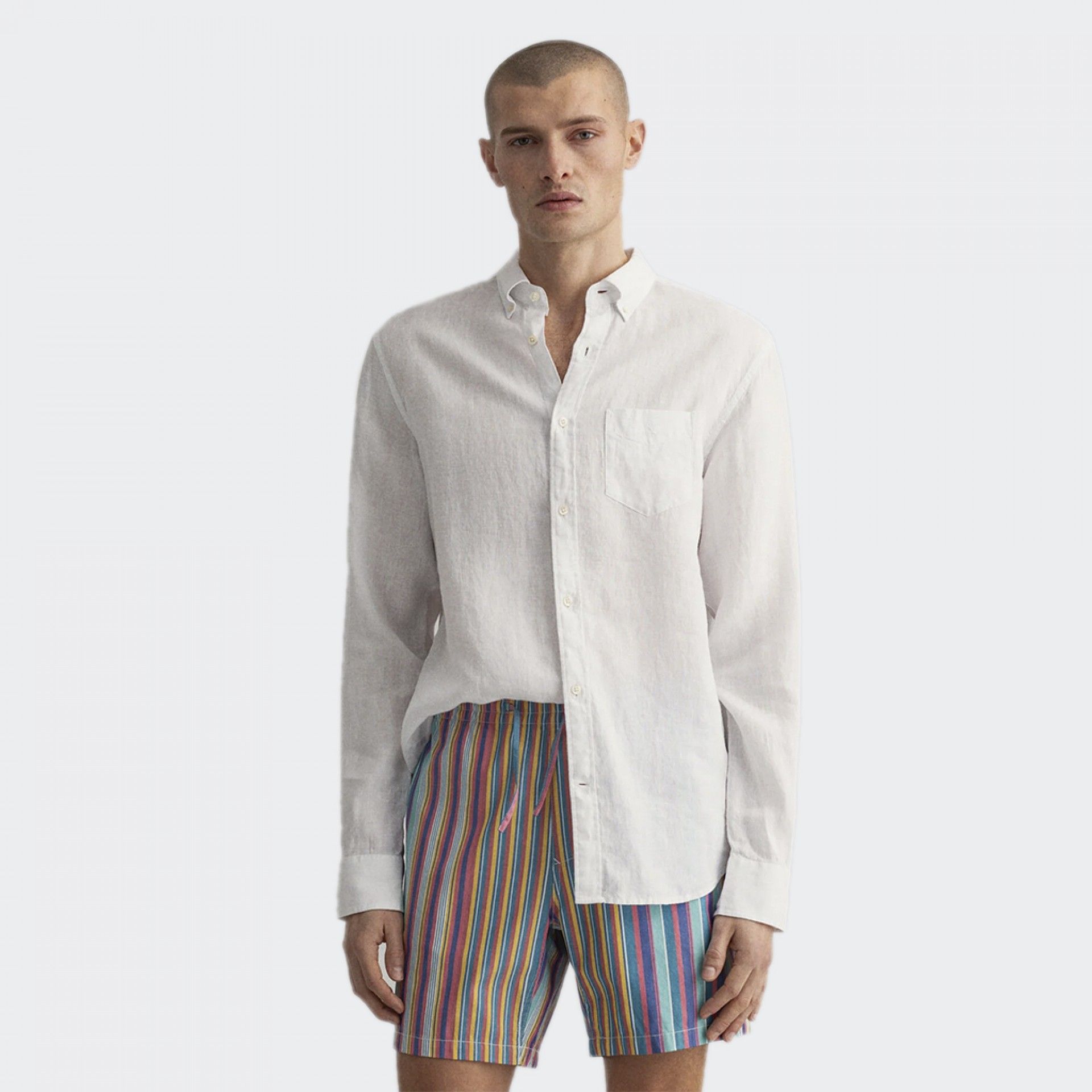 Camisa de lino de corte regular de Gant