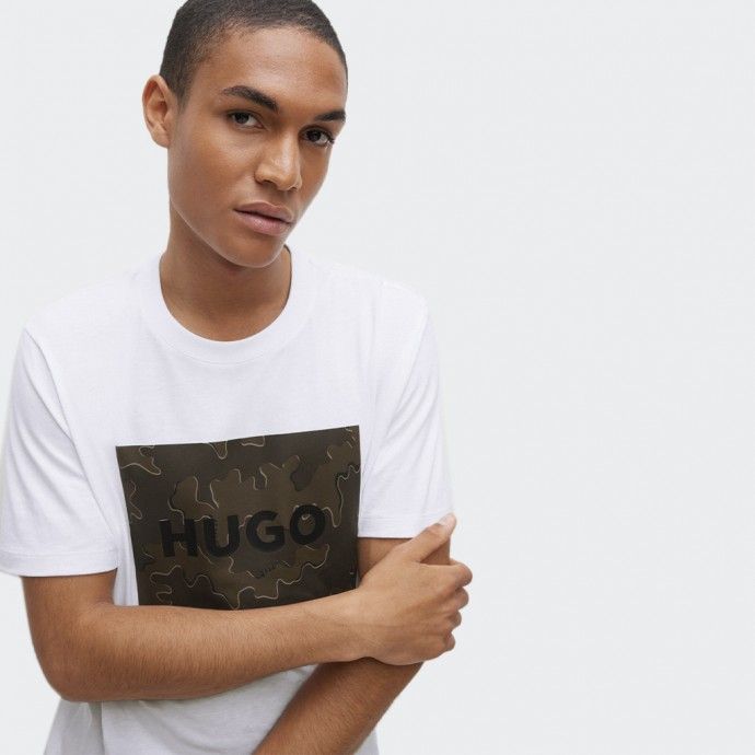 T-Shirt Hugo Logo Branca