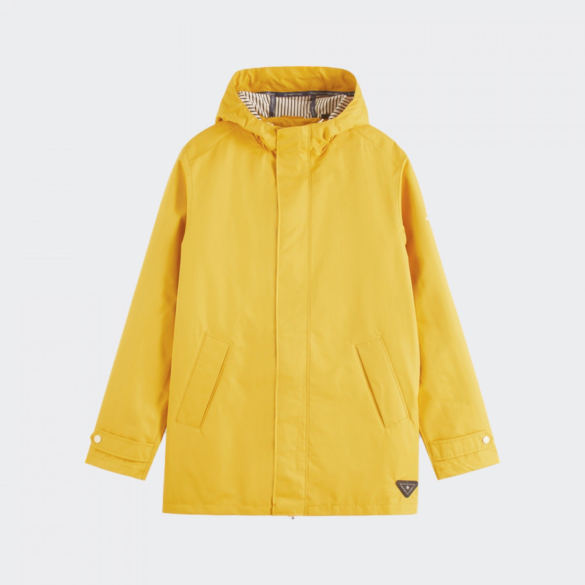 Parka impermeable con capucha y bolsillos laterales de Scotch & Soda