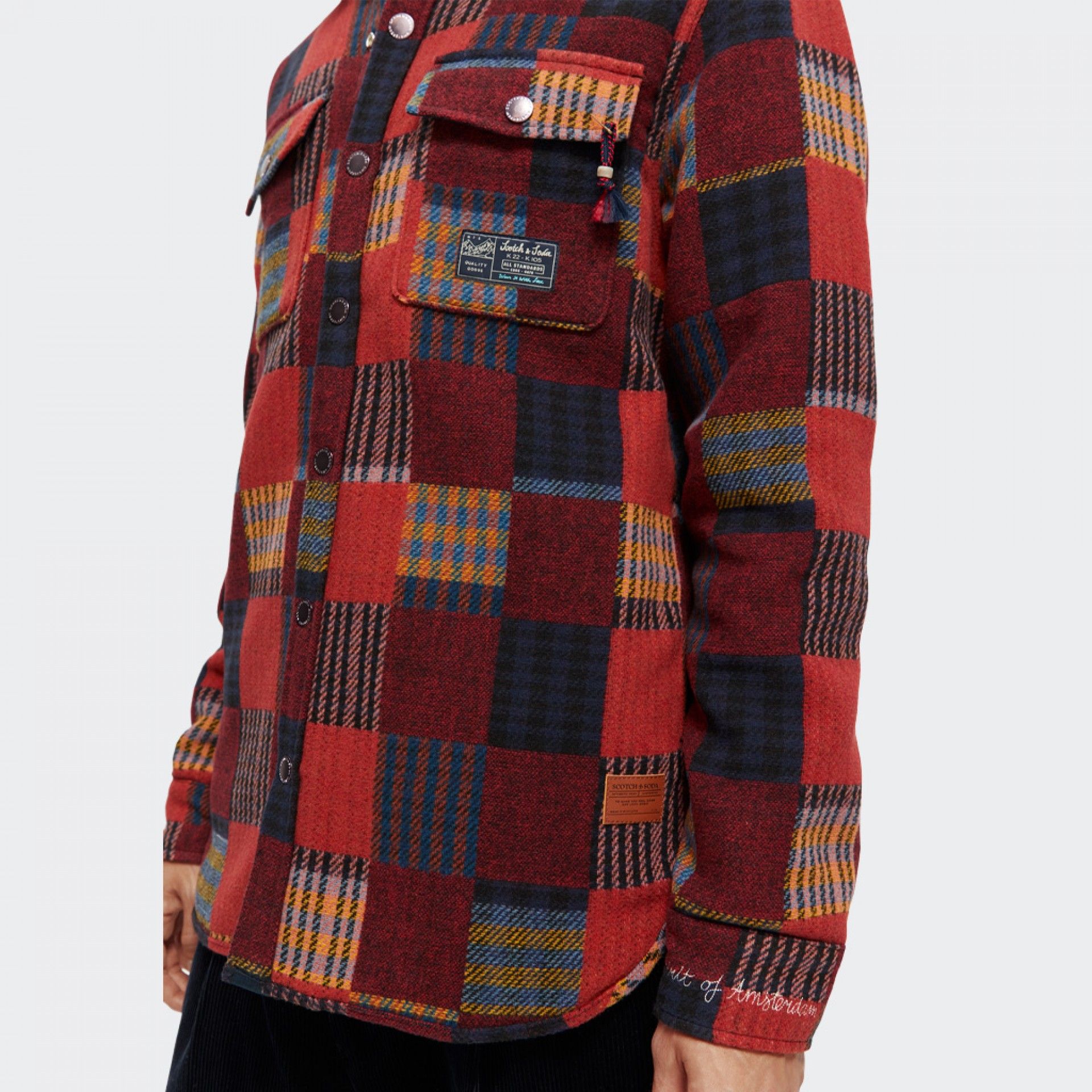 Surchemise jacquard à carreaux Scotch & Soda