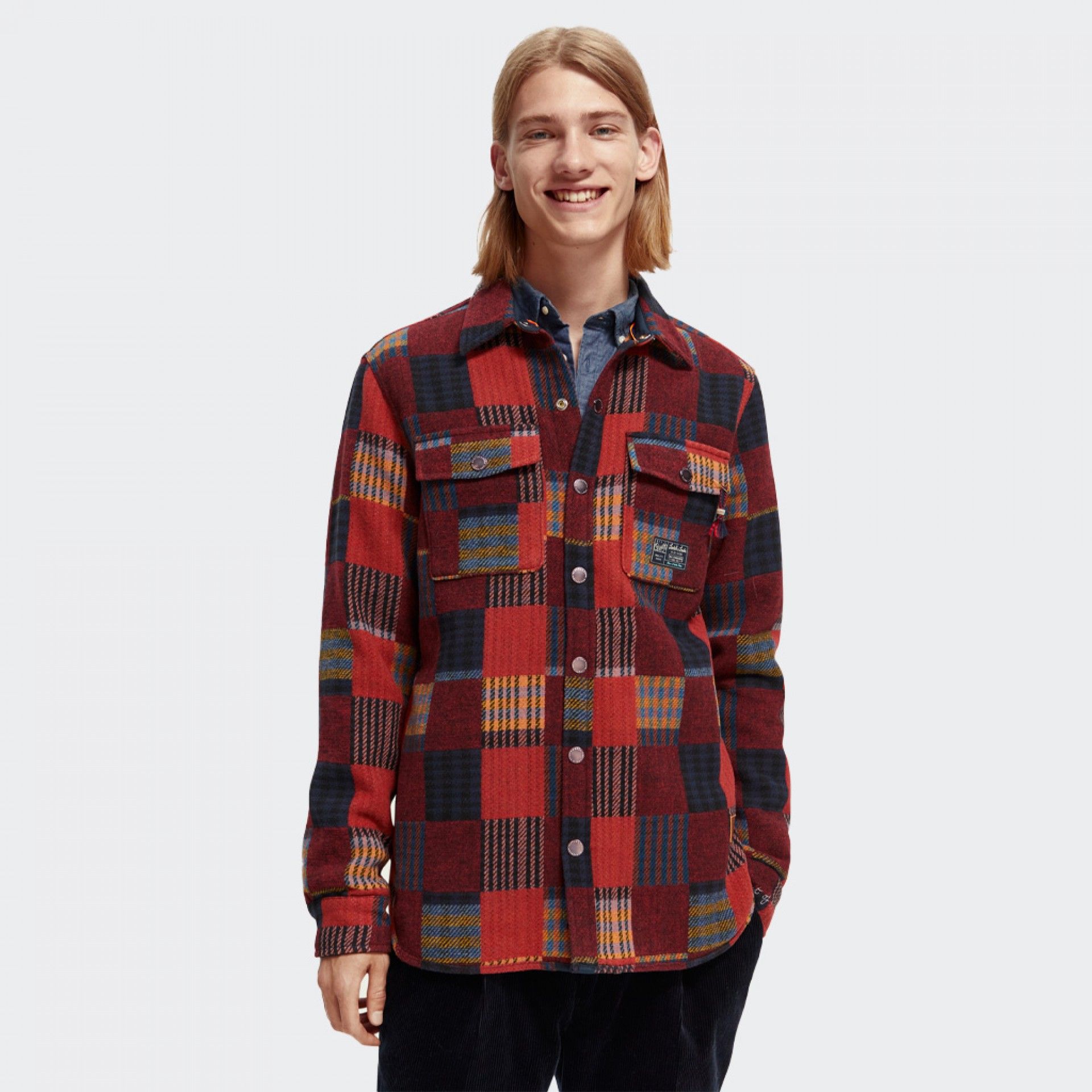 Surchemise jacquard à carreaux Scotch & Soda