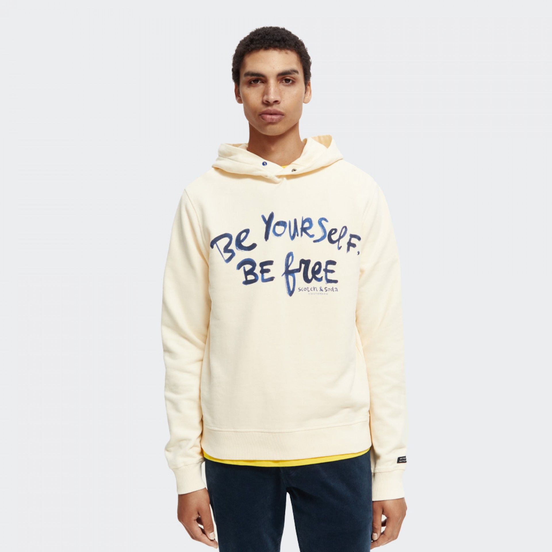 Sudadera polar con estampado gráfico de Scotch & Soda