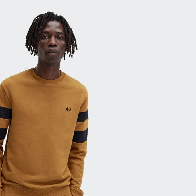 Fred perry camel jumper best sale