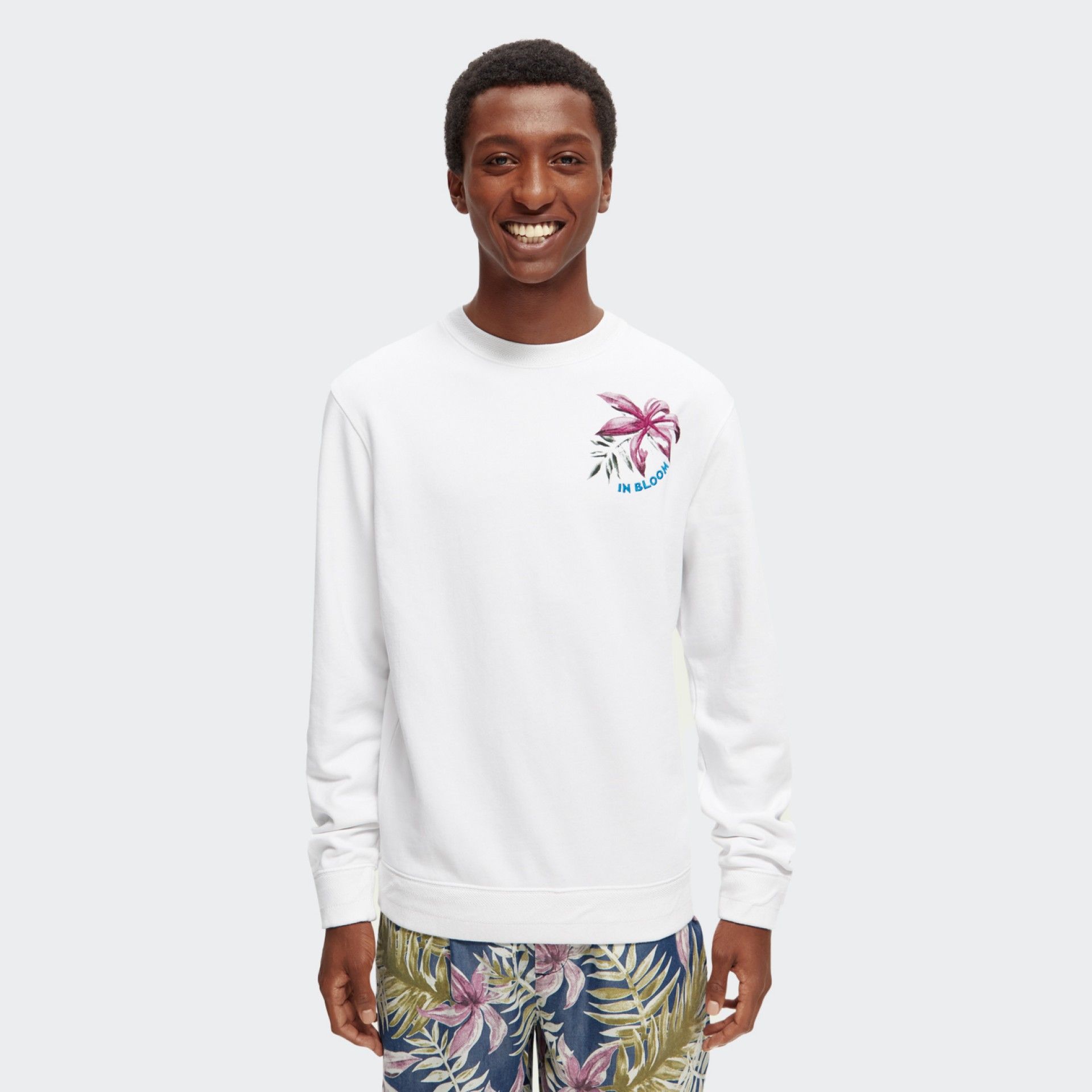 Sudadera de punto jacquard con estampado Scotch & Soda