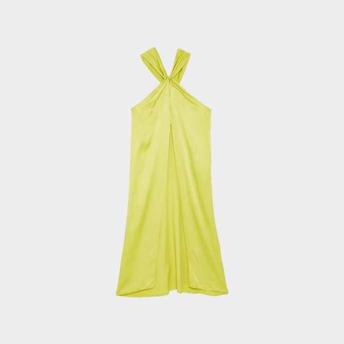 Top con cuello halter y detalle retorcido Mme Road