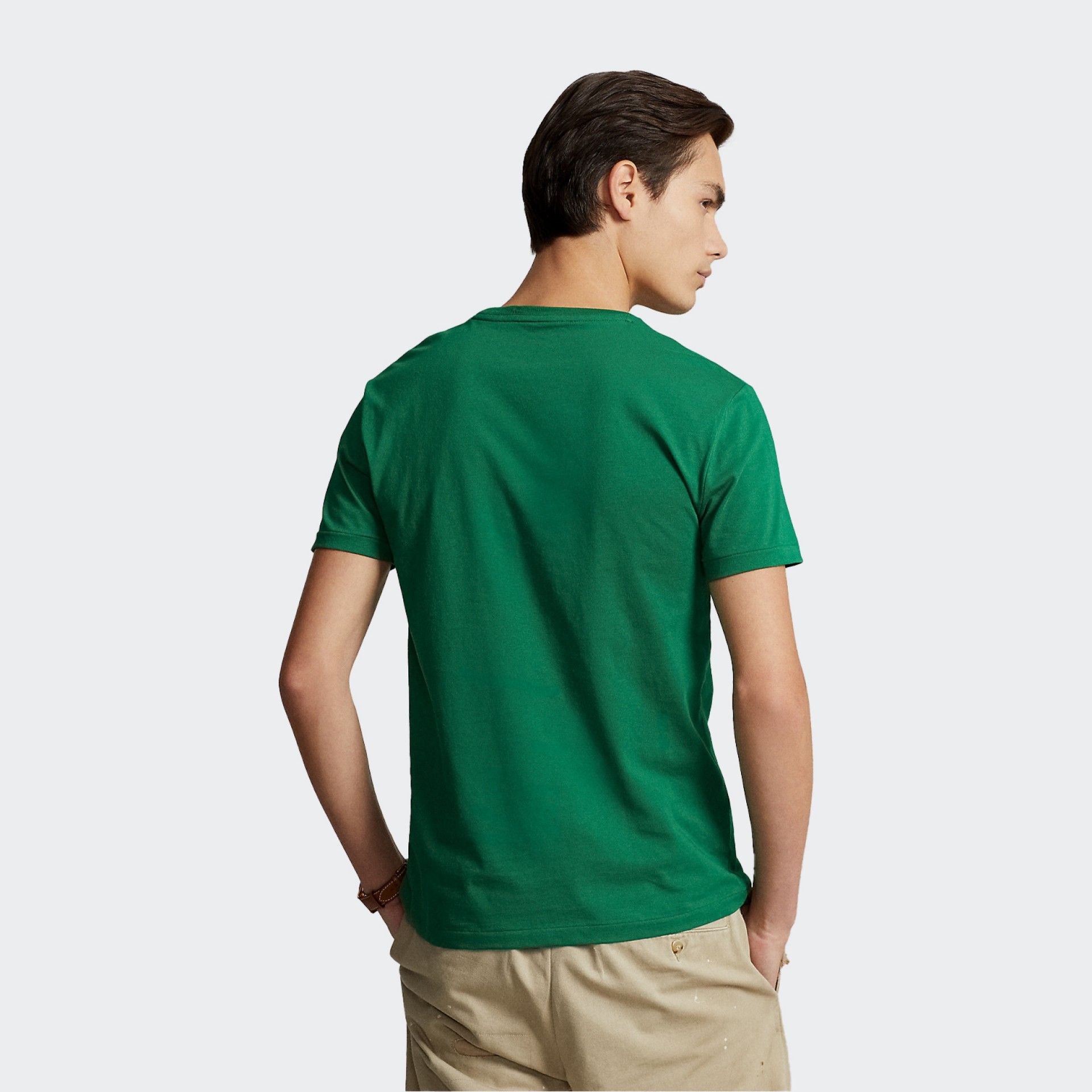 Camiseta de Algodón con Logotipo Bordado de Polo Ralph Lauren