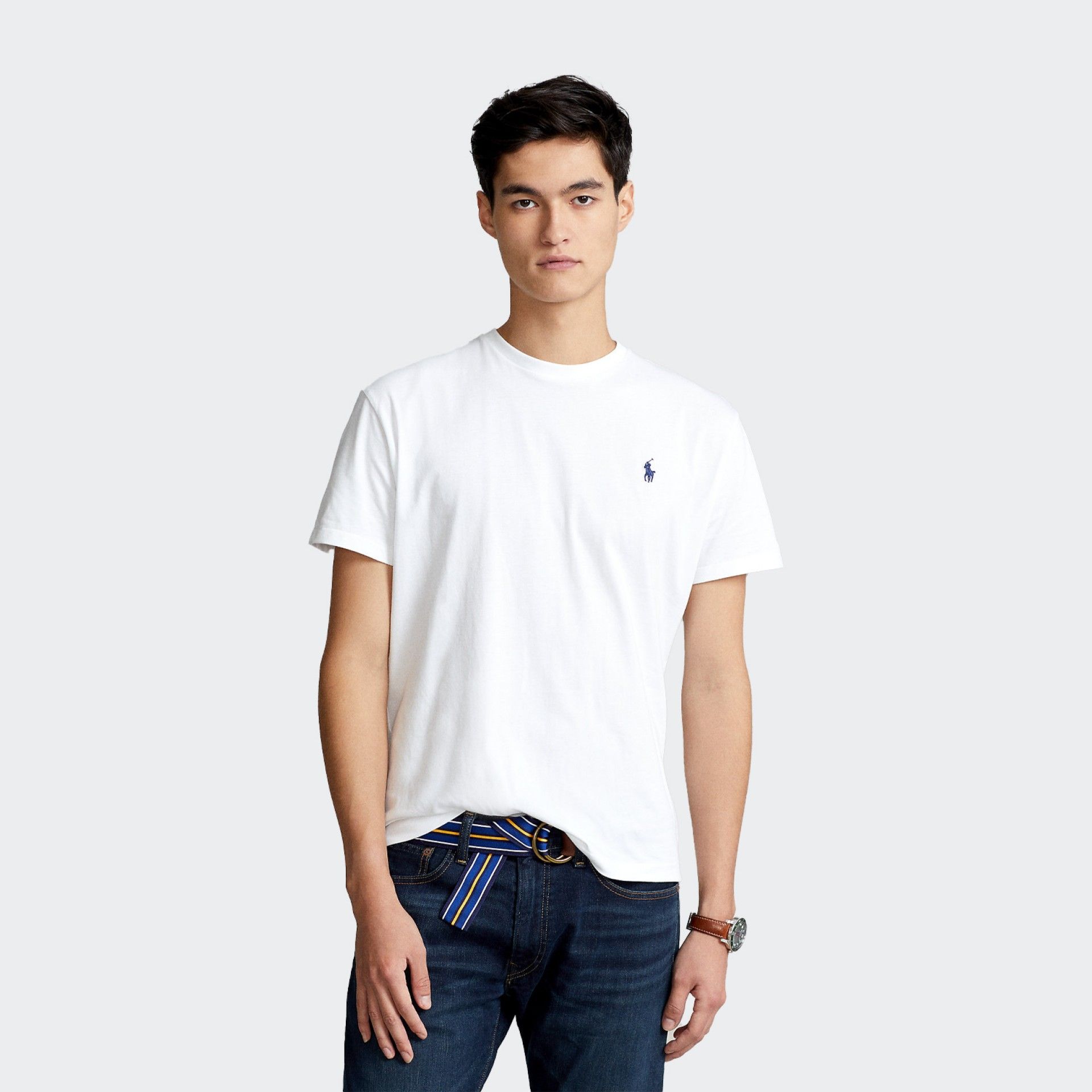 Camiseta Classic Fit de Algodón Polo Ralph Lauren con Cuello Redondo