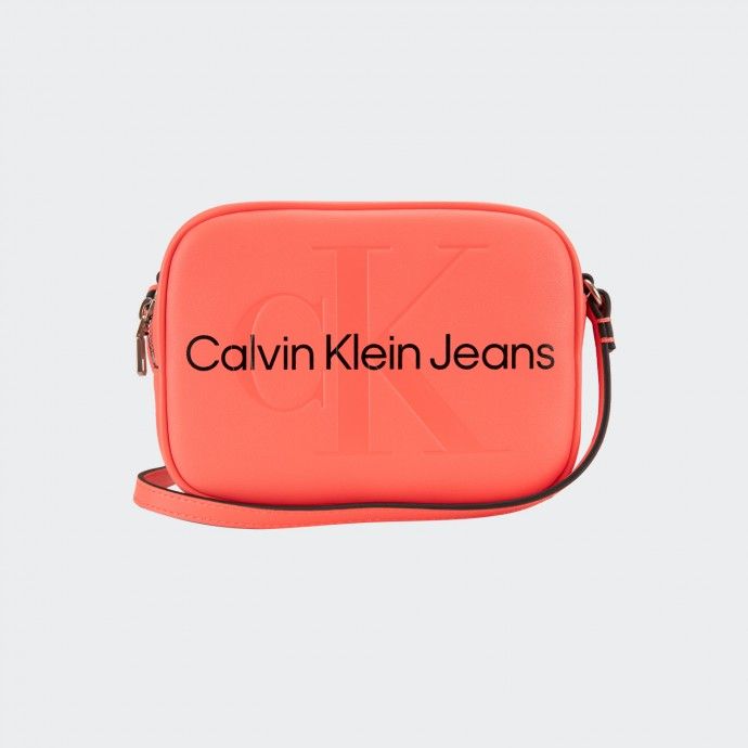 Calvin Klein Scarlett Saffiano Leather Shopper Tote in Red | Lyst