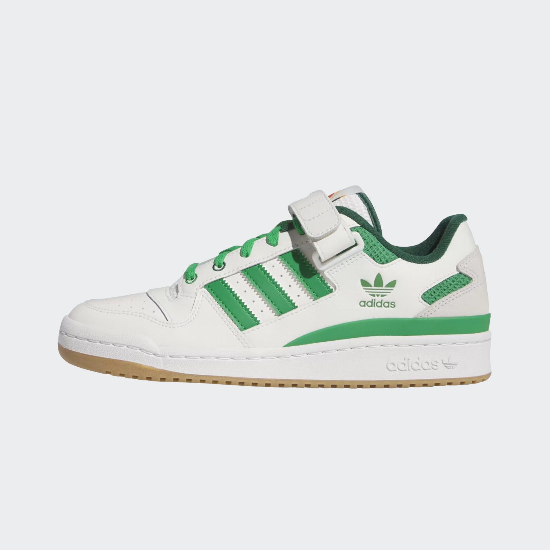 Adidas Forum Low White Sneakers White and Green