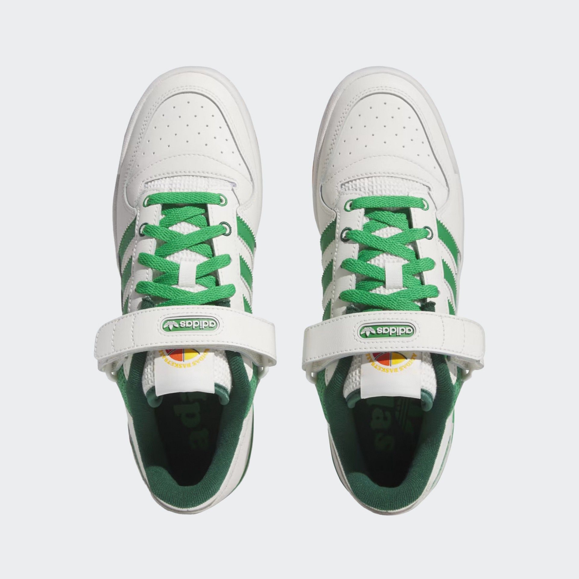 Adidas Forum Low White Sneakers White and Green