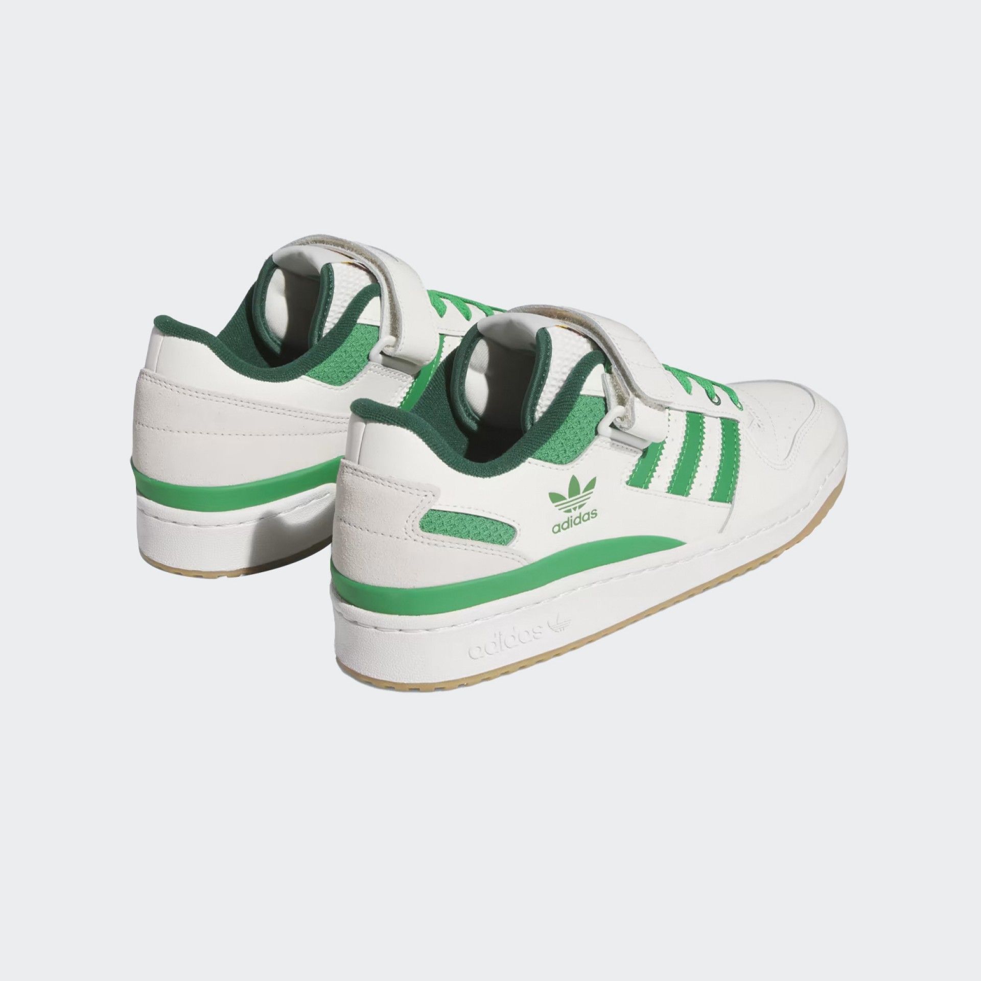 Adidas Forum Low White Sneakers White and Green