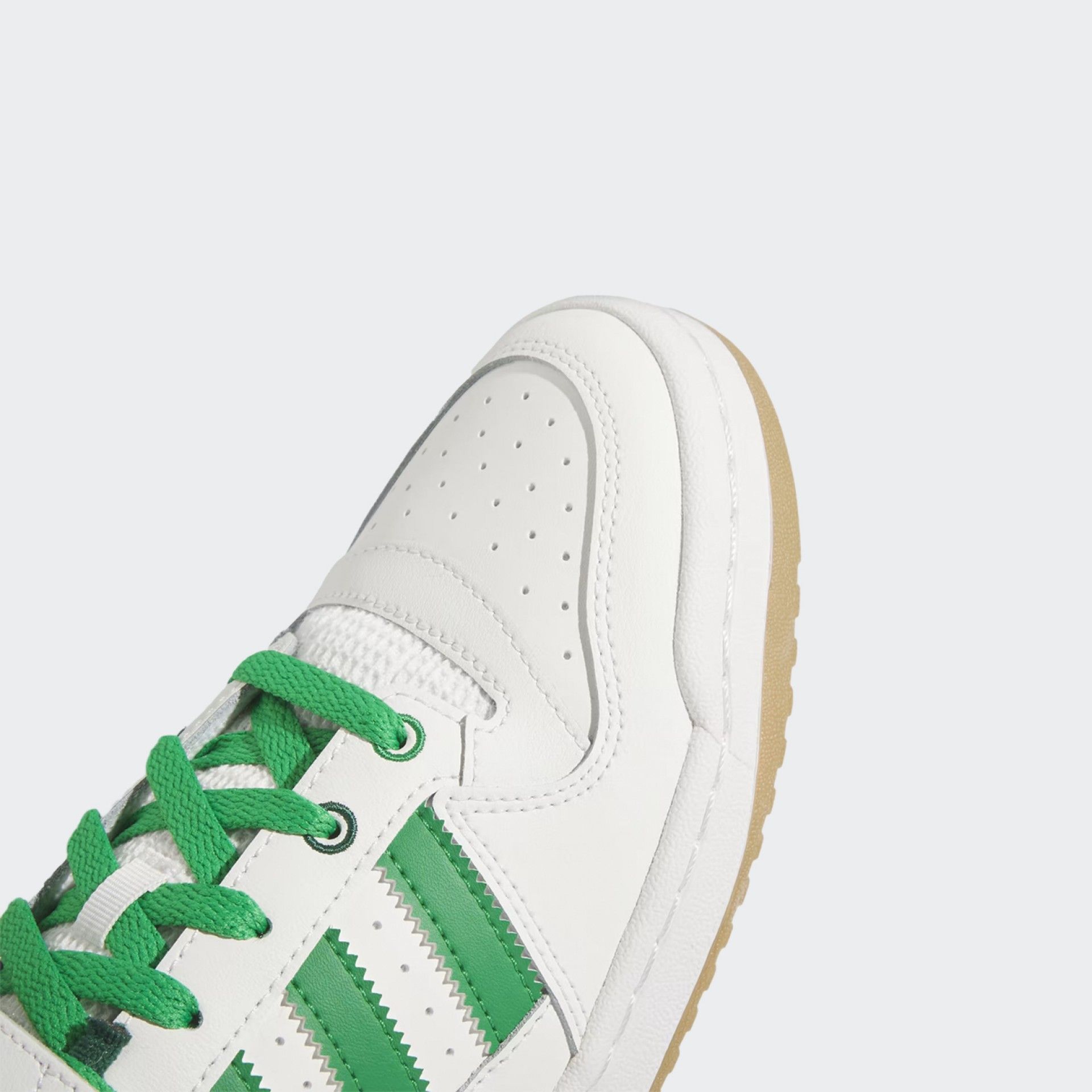 Adidas Forum Low White Sneakers White and Green