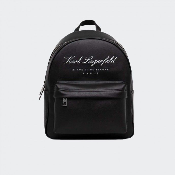 Karl Lagerfeld Women's K/Ikonik Nylon Backpack - Black | Coggles