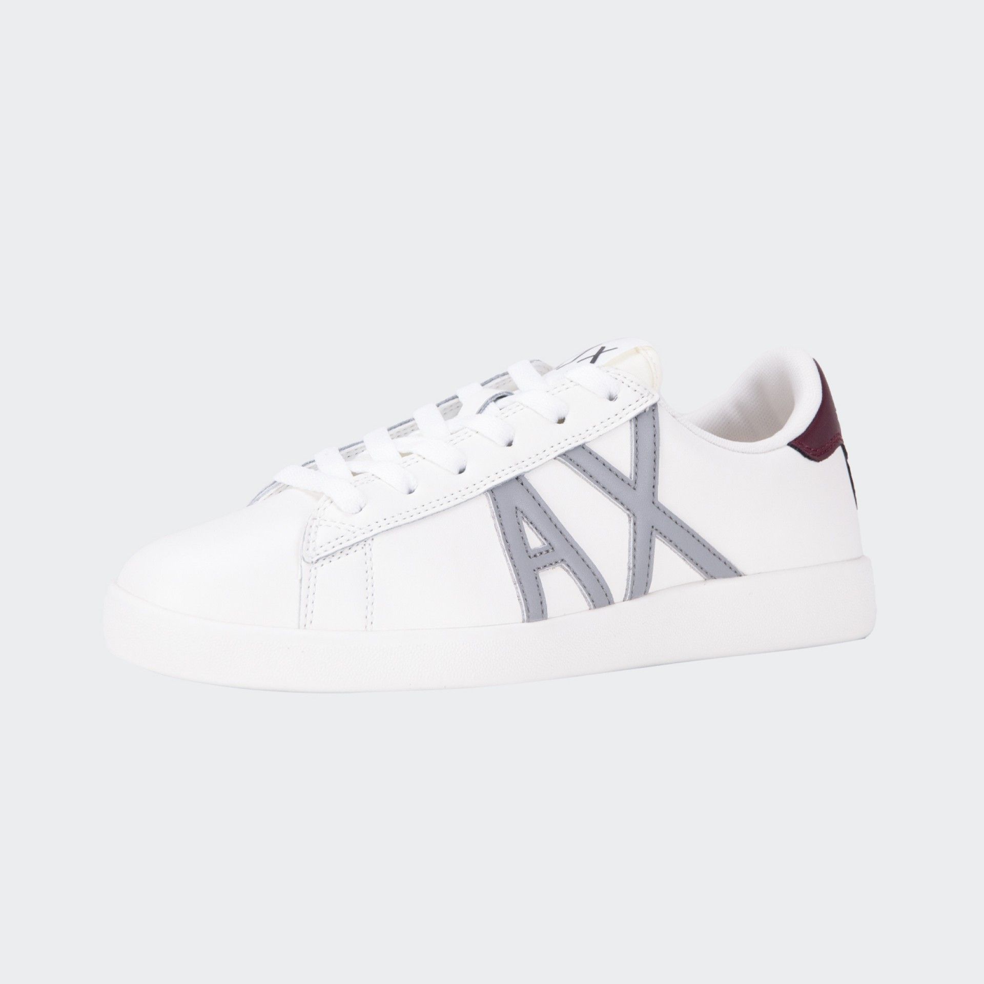 Armani Exchange Off-White Logo Sneakers