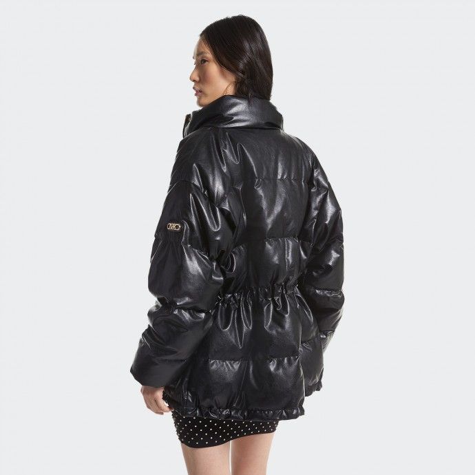 Michael kors 2024 black quilted jacket