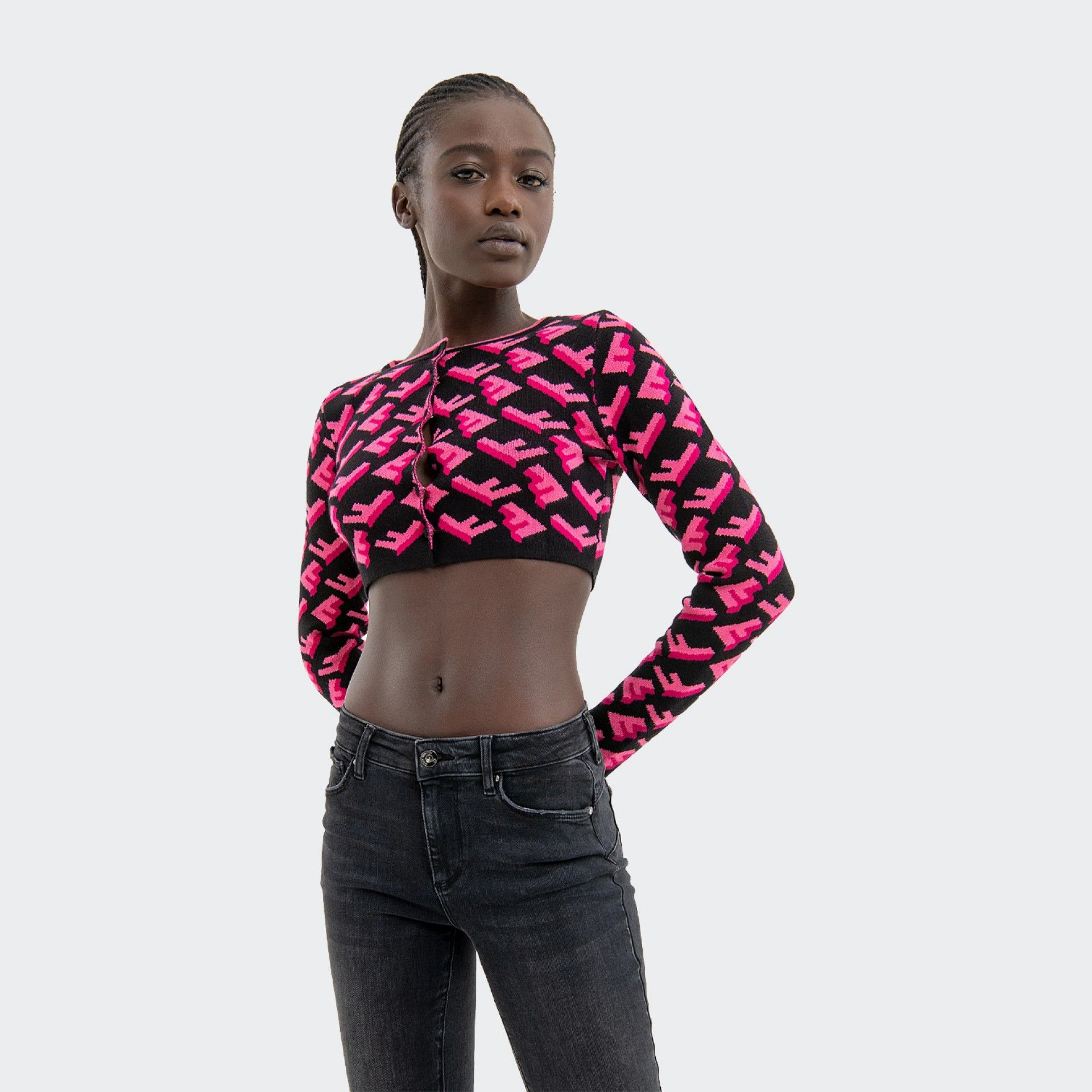 Calças de ganga largas Push Up Fracomina