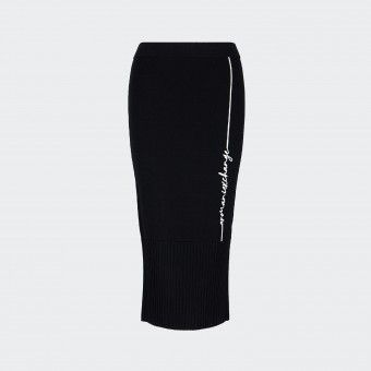 Saia de malha midi Armani Exchange