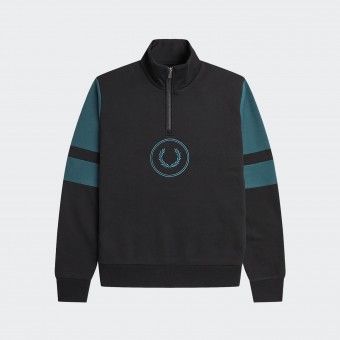 Sweatshirt com fecho Fred Perry