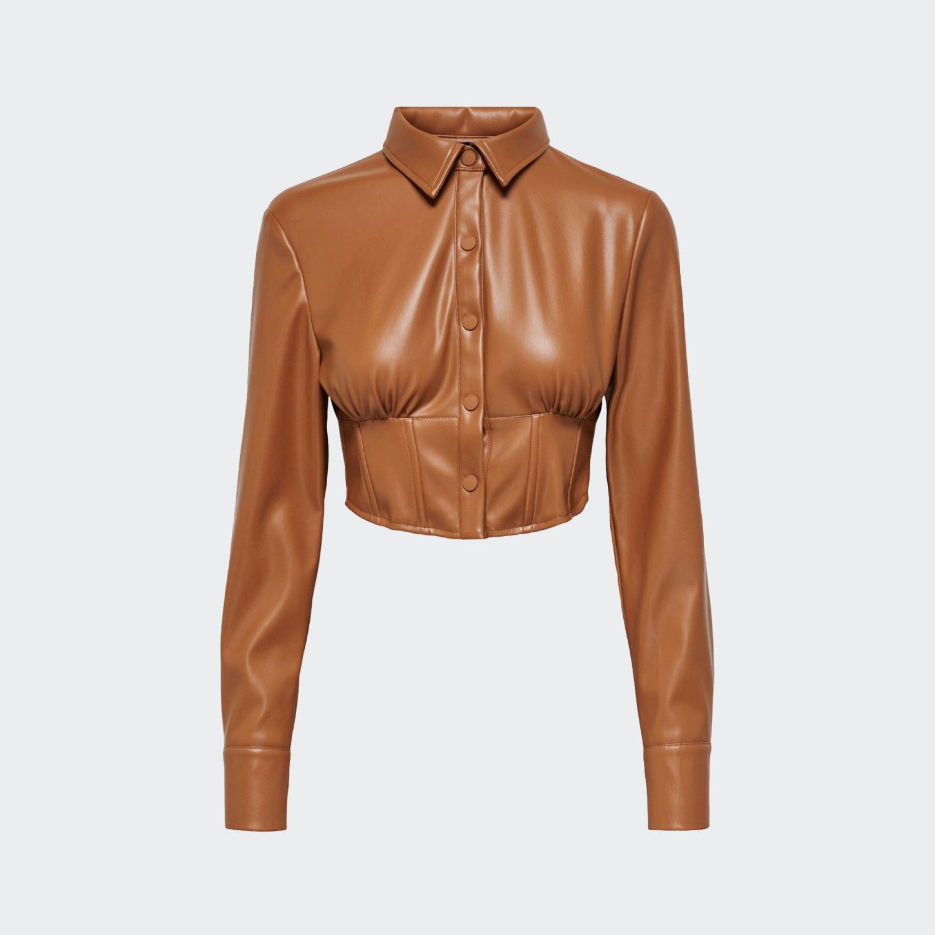 Camisa efecto piel Only