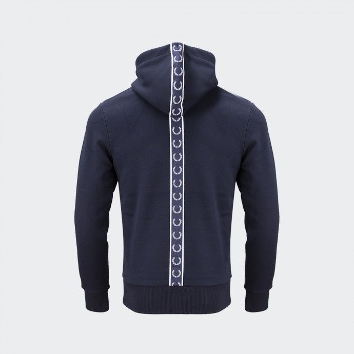 Sudadera con capucha y ribetes - Azul marino, Fred Perry - Sudaderas Para  Hombre