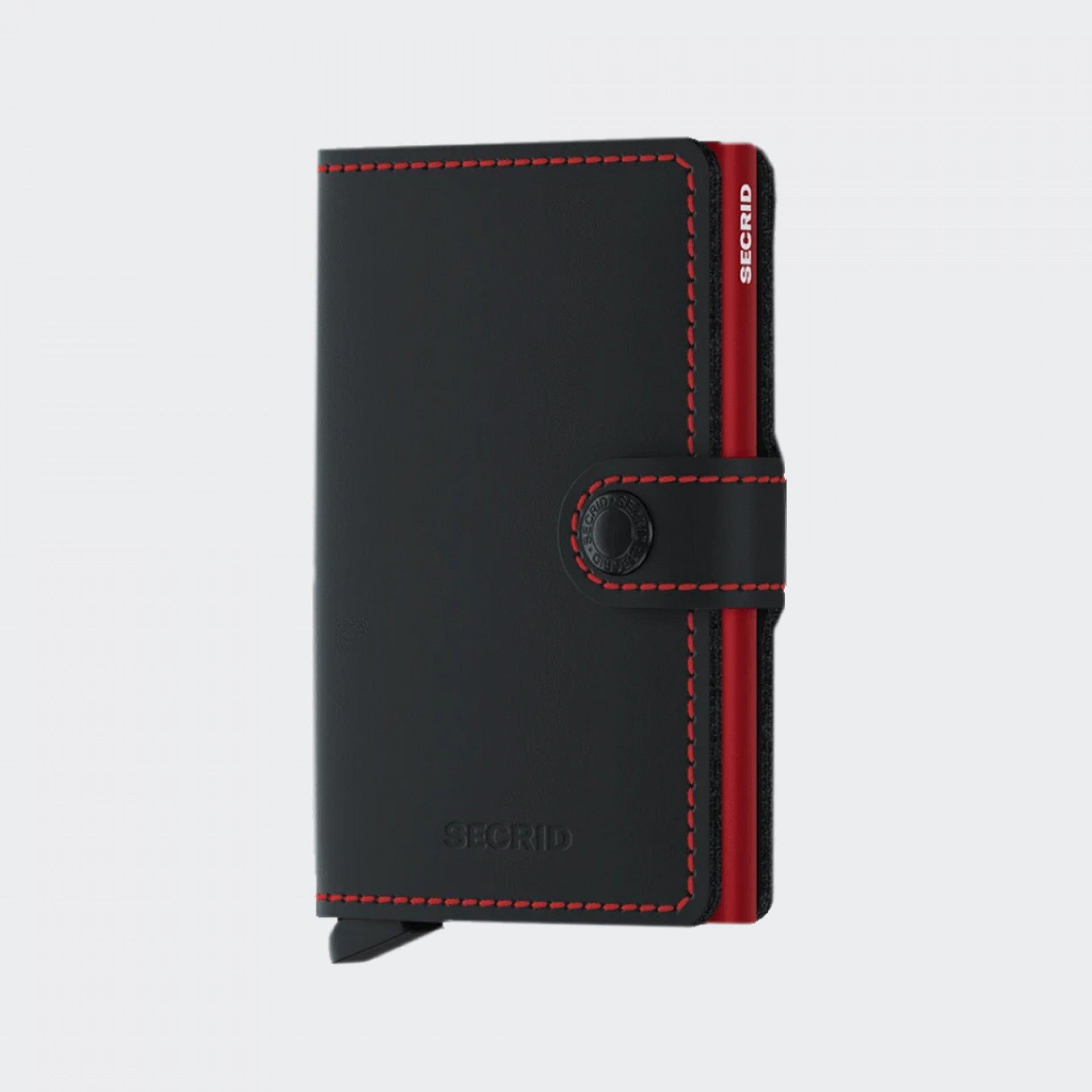 Cartera Secrid Miniwallet Matte Black & Red