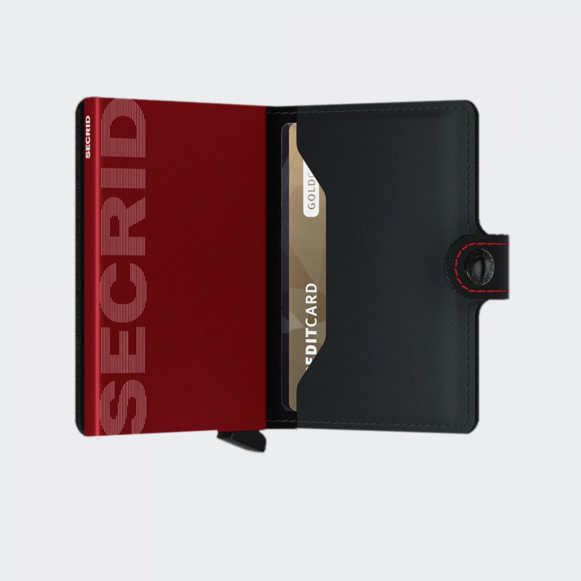 Cartera Secrid Miniwallet Matte Black & Red