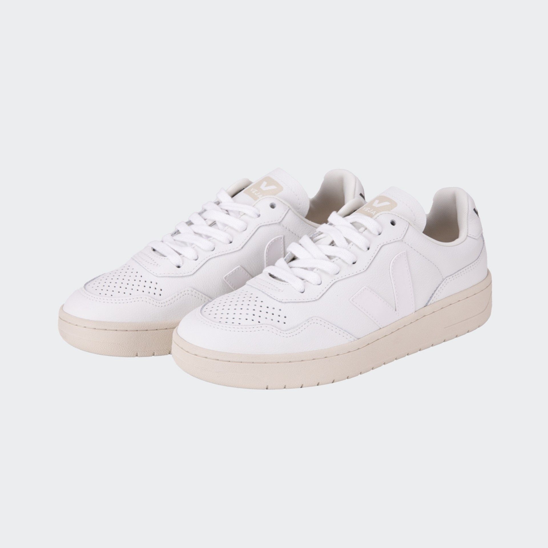 Veja V-90 Leather Sneakers