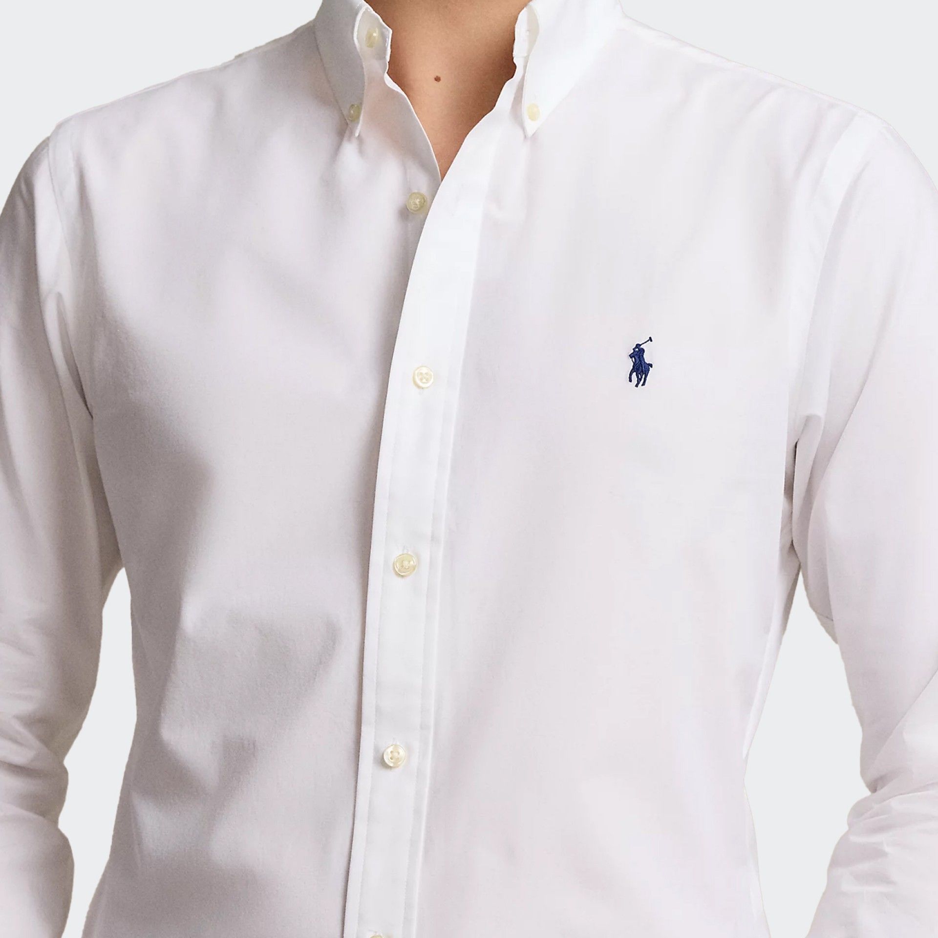Chemise Slim Fit en Popeline Elastique Polo Ralph Lauren