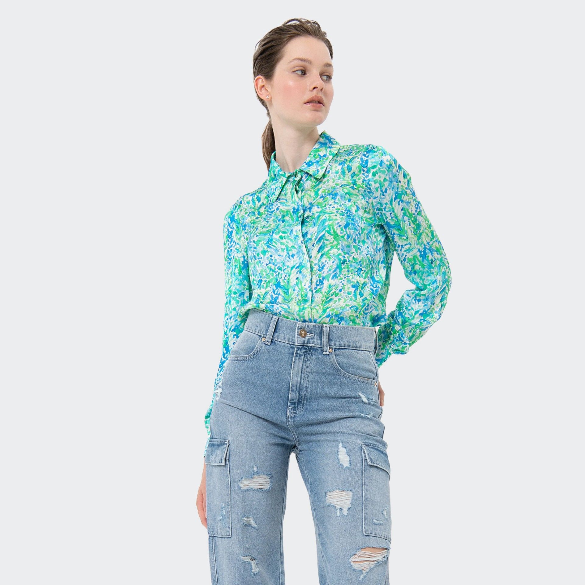 Fracomina Destroy Cargo Jeans