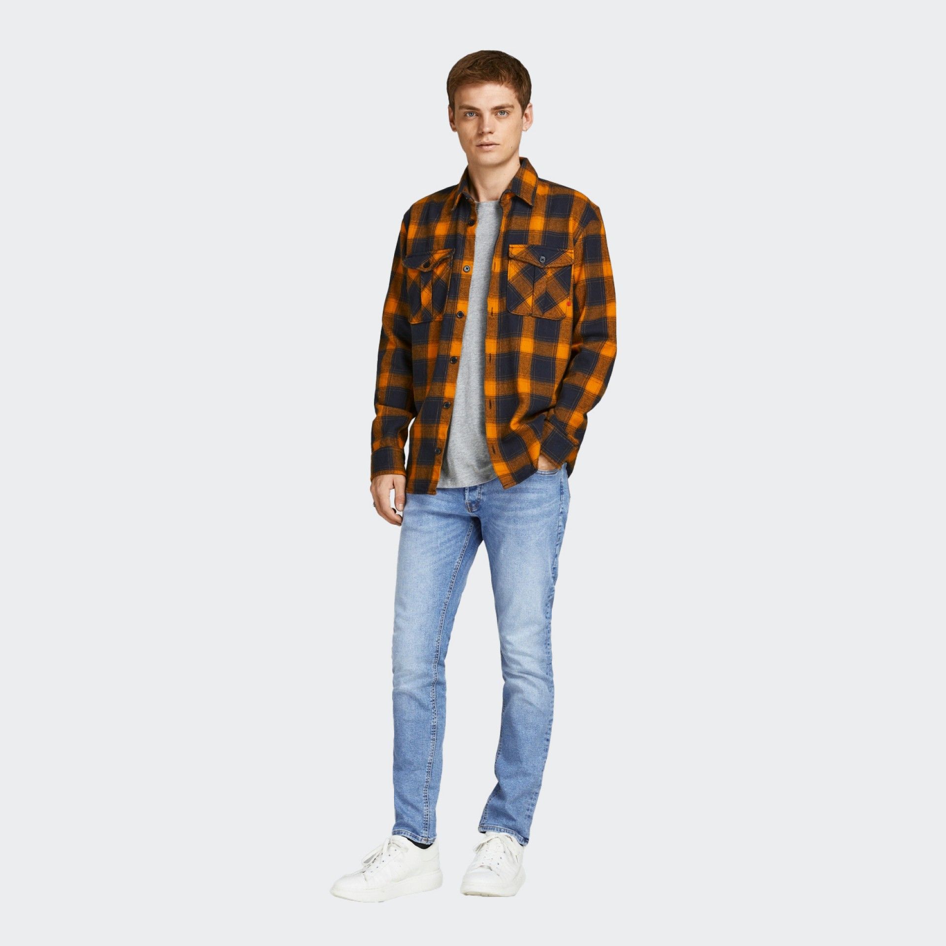 Calças de Ganga slim fit Jack & Jones JJIGLENN