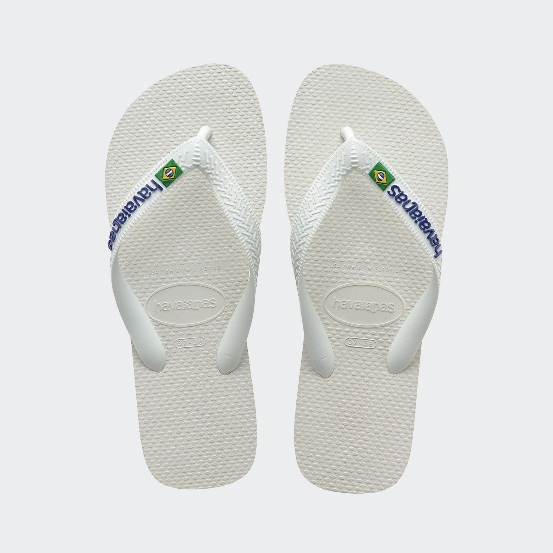Chinelo Havaianas Slim Brasil Logo Kaki