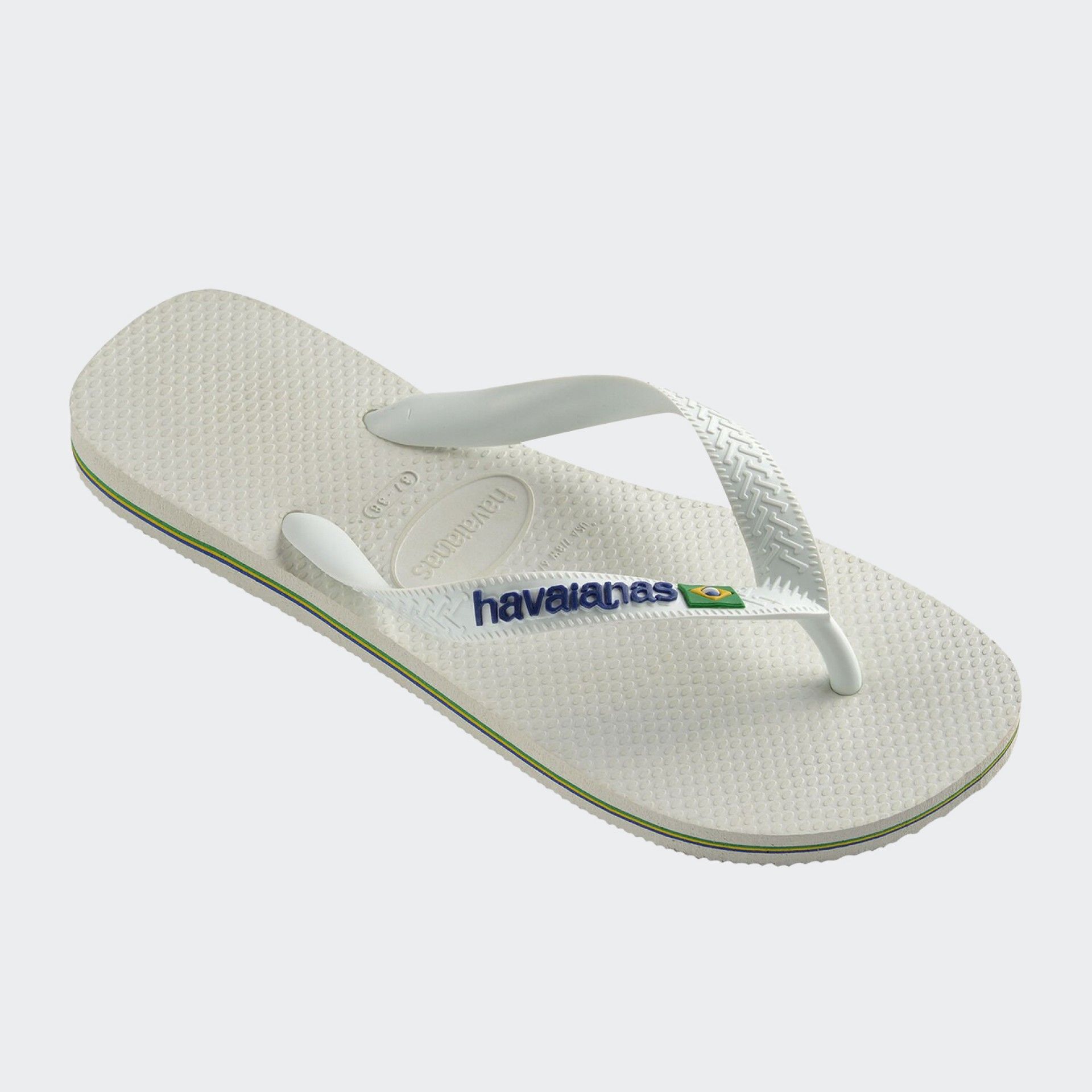 Chinelo Havaianas Slim Brasil Logo Kaki