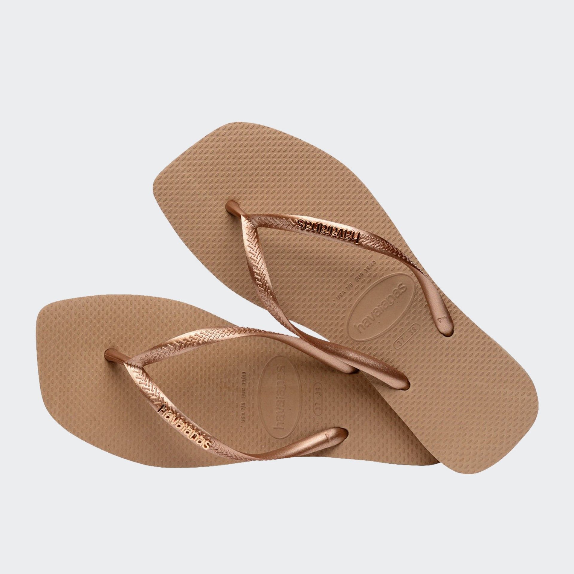 Chanclas Havaianas Slim Square Oro