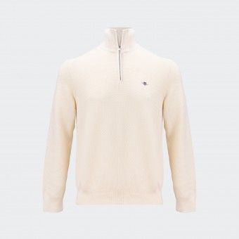 Pull en Maille Half Zip Gant