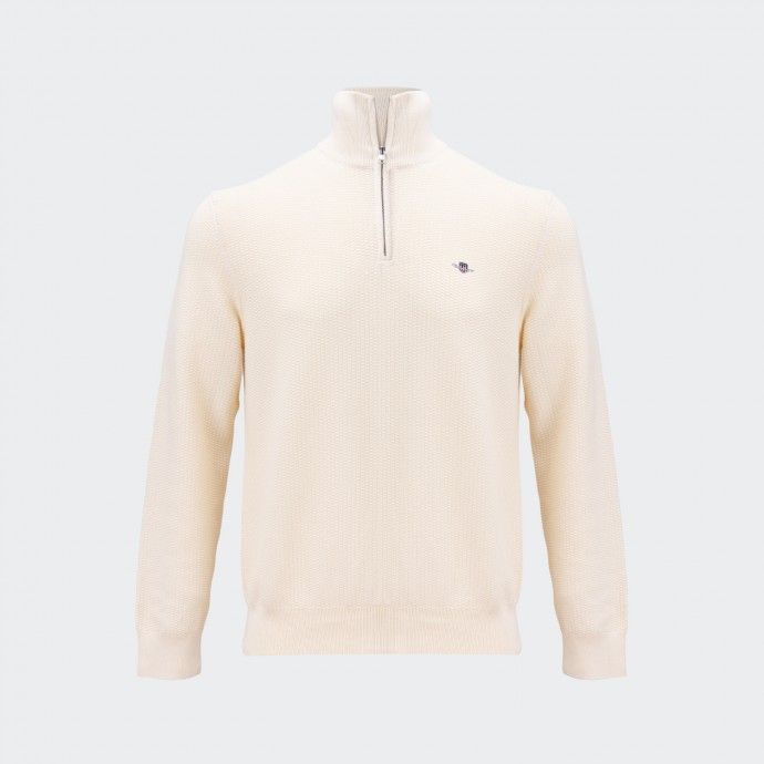 Pull en Maille Half Zip Gant