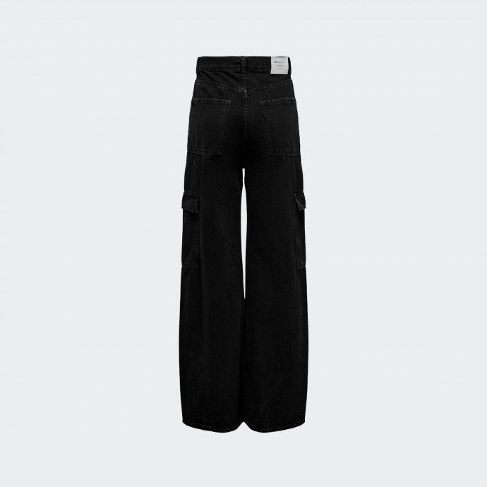 Slo pantalones cargo negros