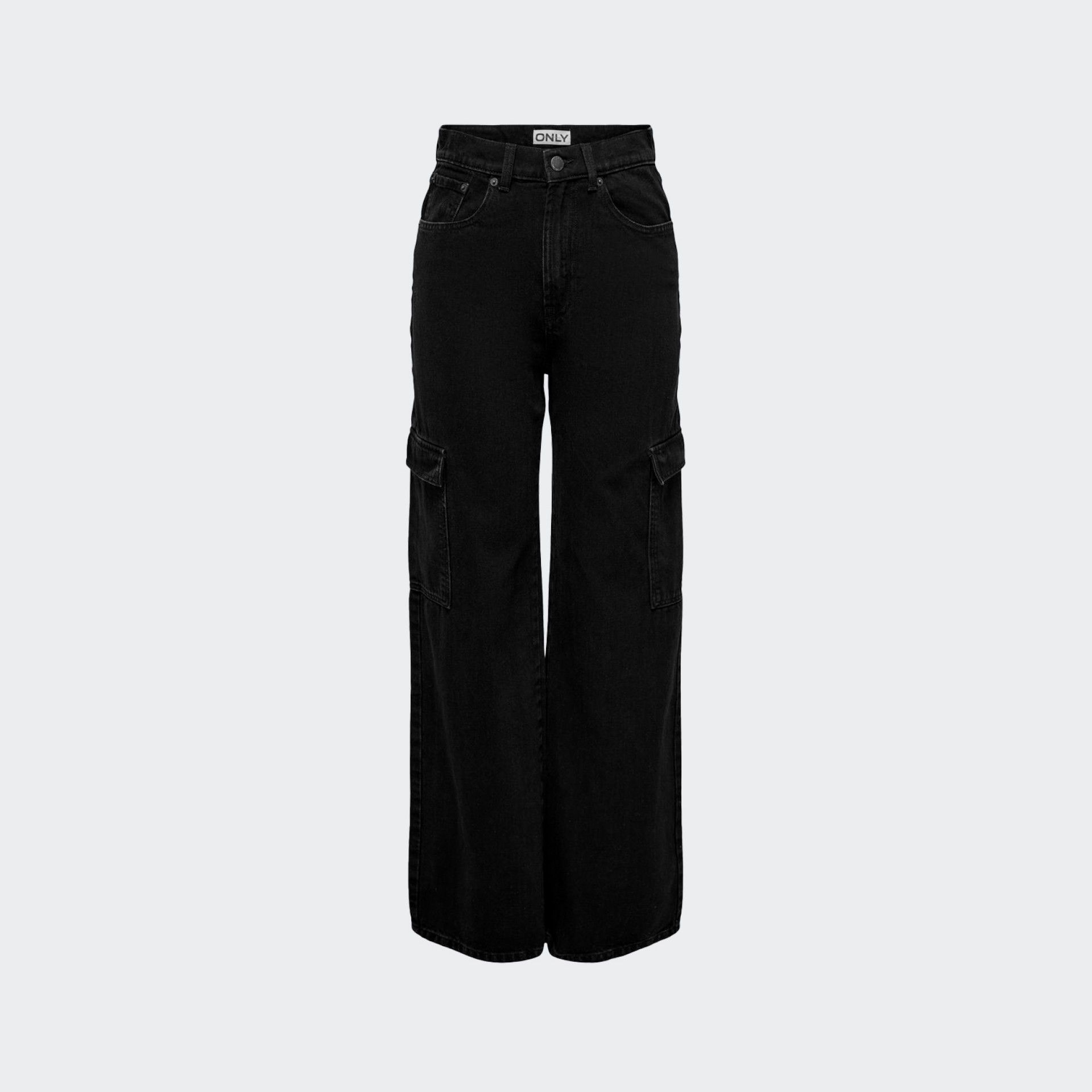 Sólo pantalones cargo negros