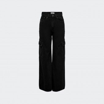 Slo pantalones cargo negros