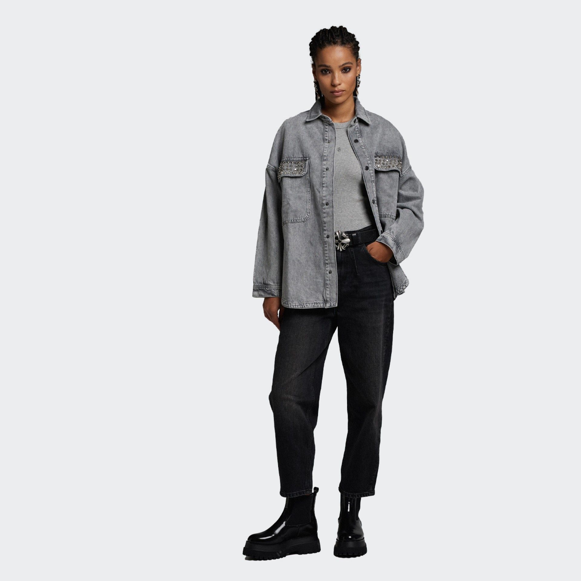 Chemise en jean oversize BSB