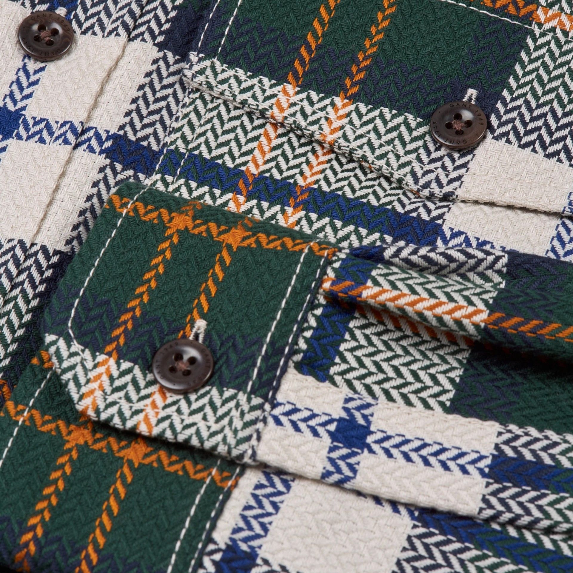 Camisa Xadrez Espinha de Peixe GANT