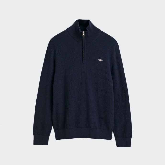 Pull en Maille Half Zip Gant