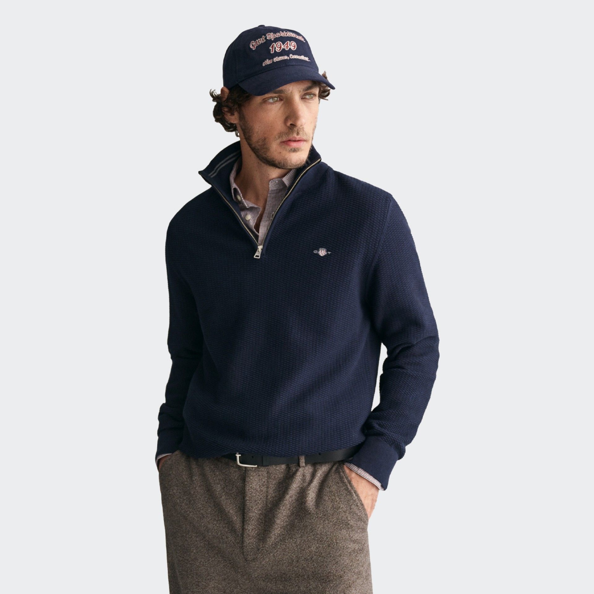 Camisola de Malha Half Zip Gant