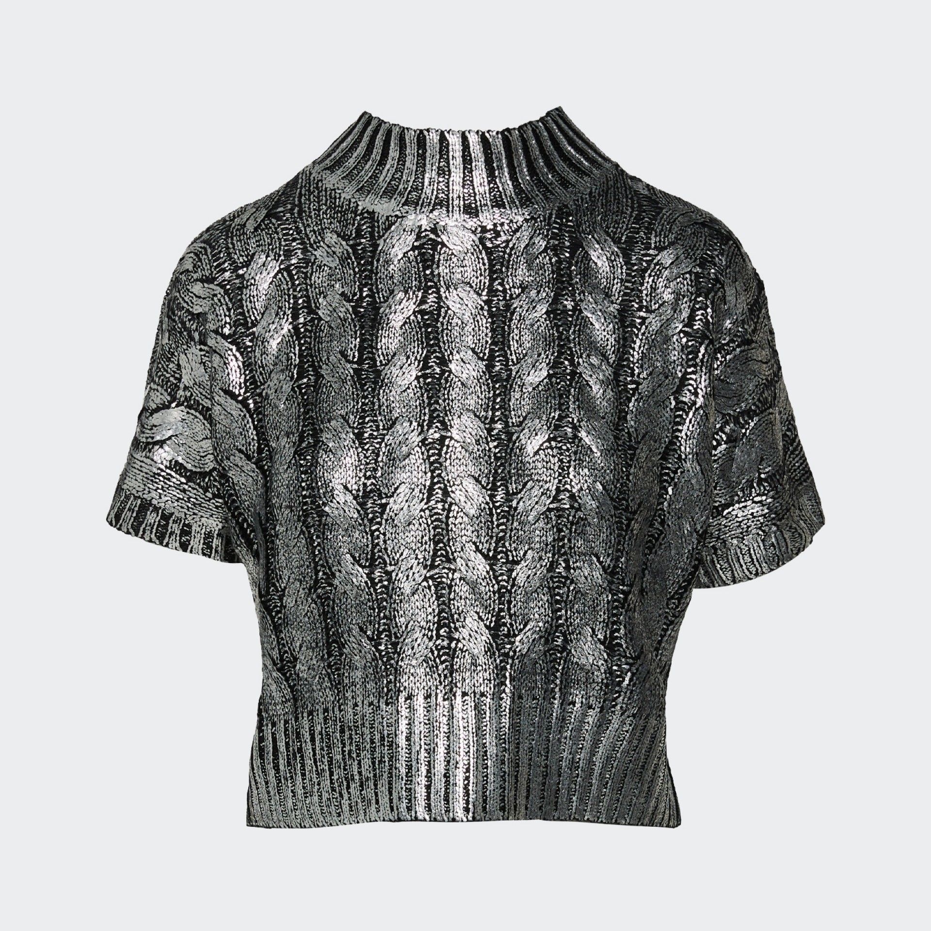 Pull en maille effet métallisé BSB