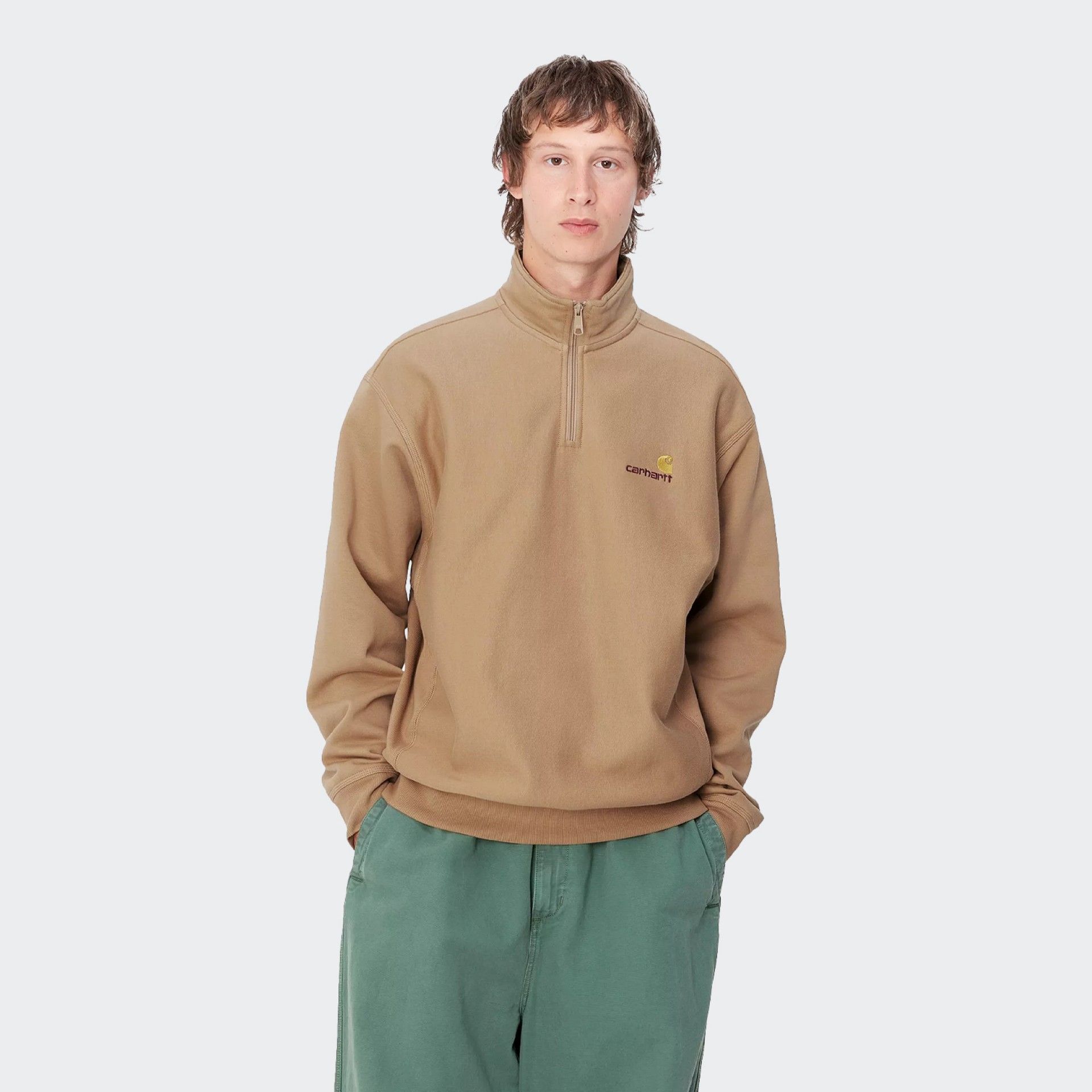 Jersey Carhartt WIP Half Zip American Script