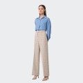 Fracomina Palazzo Trousers in Prince of Wales fabric